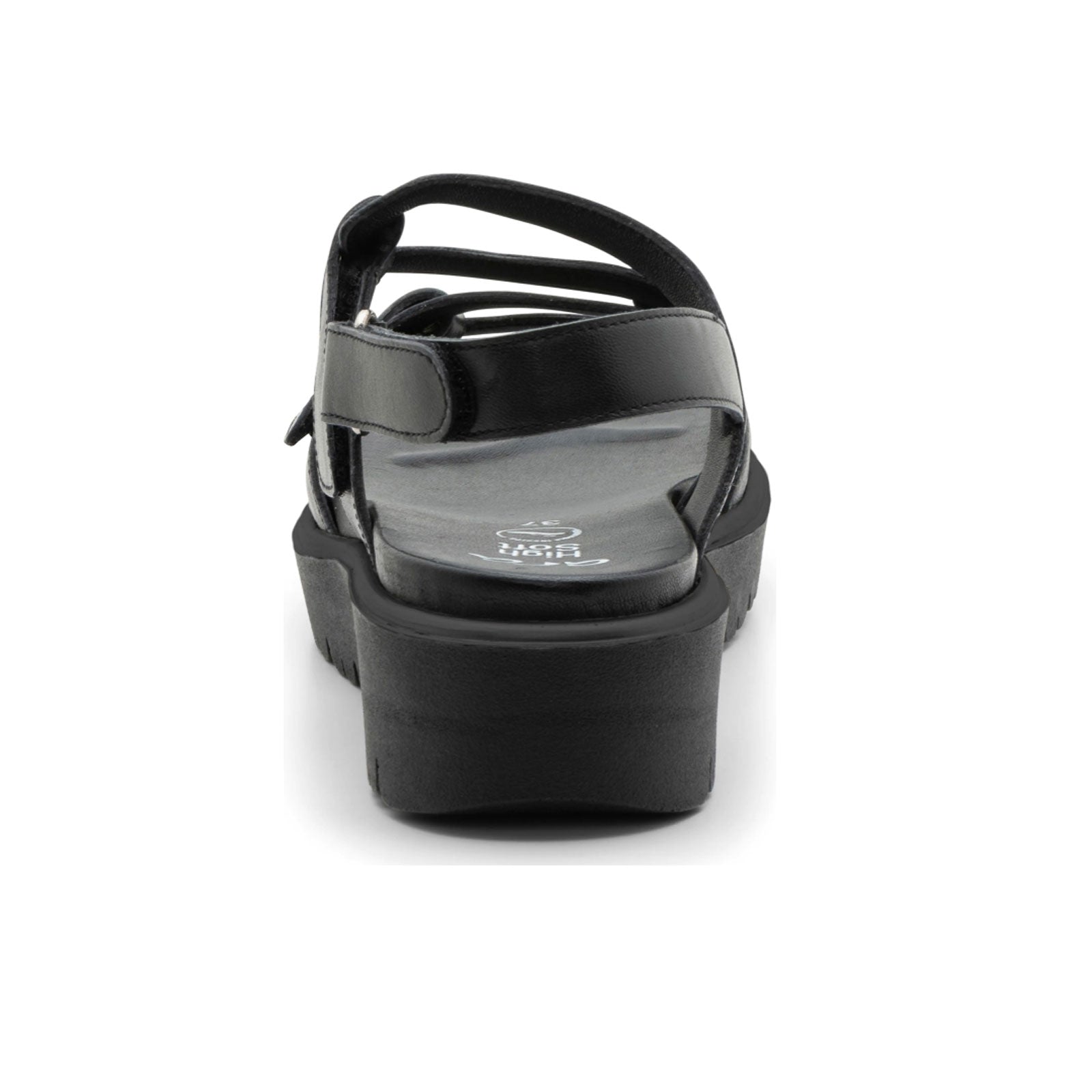 Ara Bayview Wedge Sandal (Women) - Black Nappa Leather