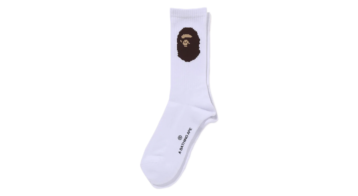 BAPE 'Ape Head' Socks