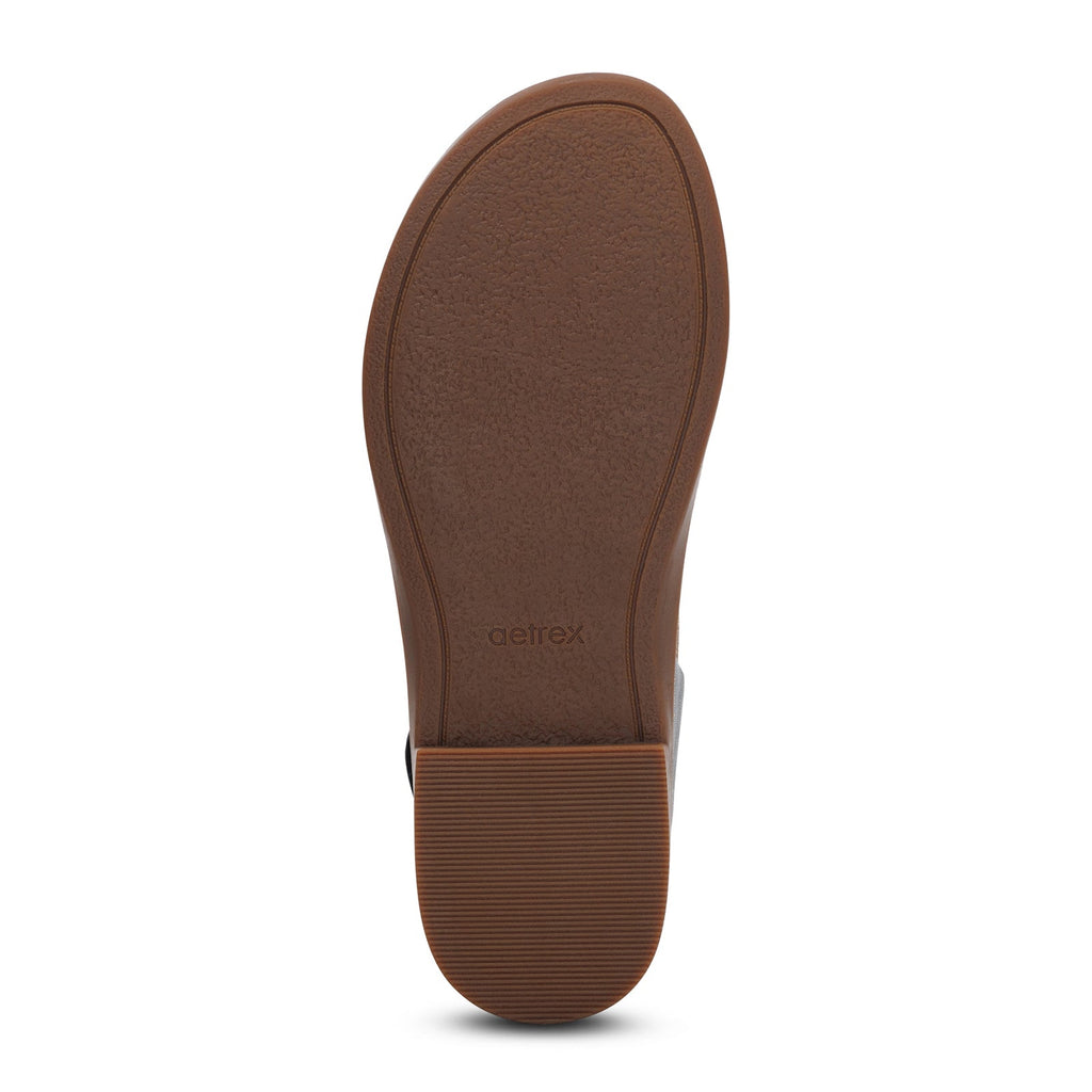 Aetrex Claire Backstrap Sandal (Women) - Black