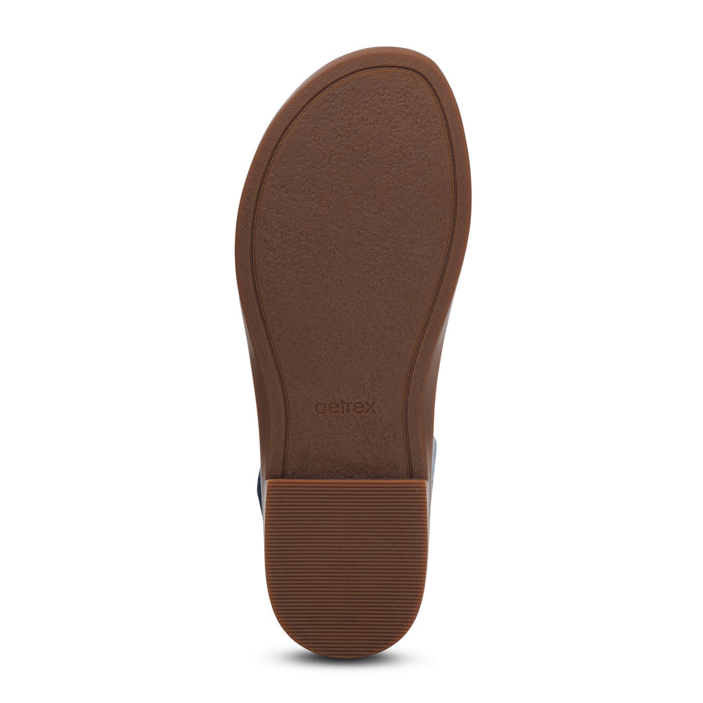 Aetrex Claire Backstrap Sandal (Women) - Navy