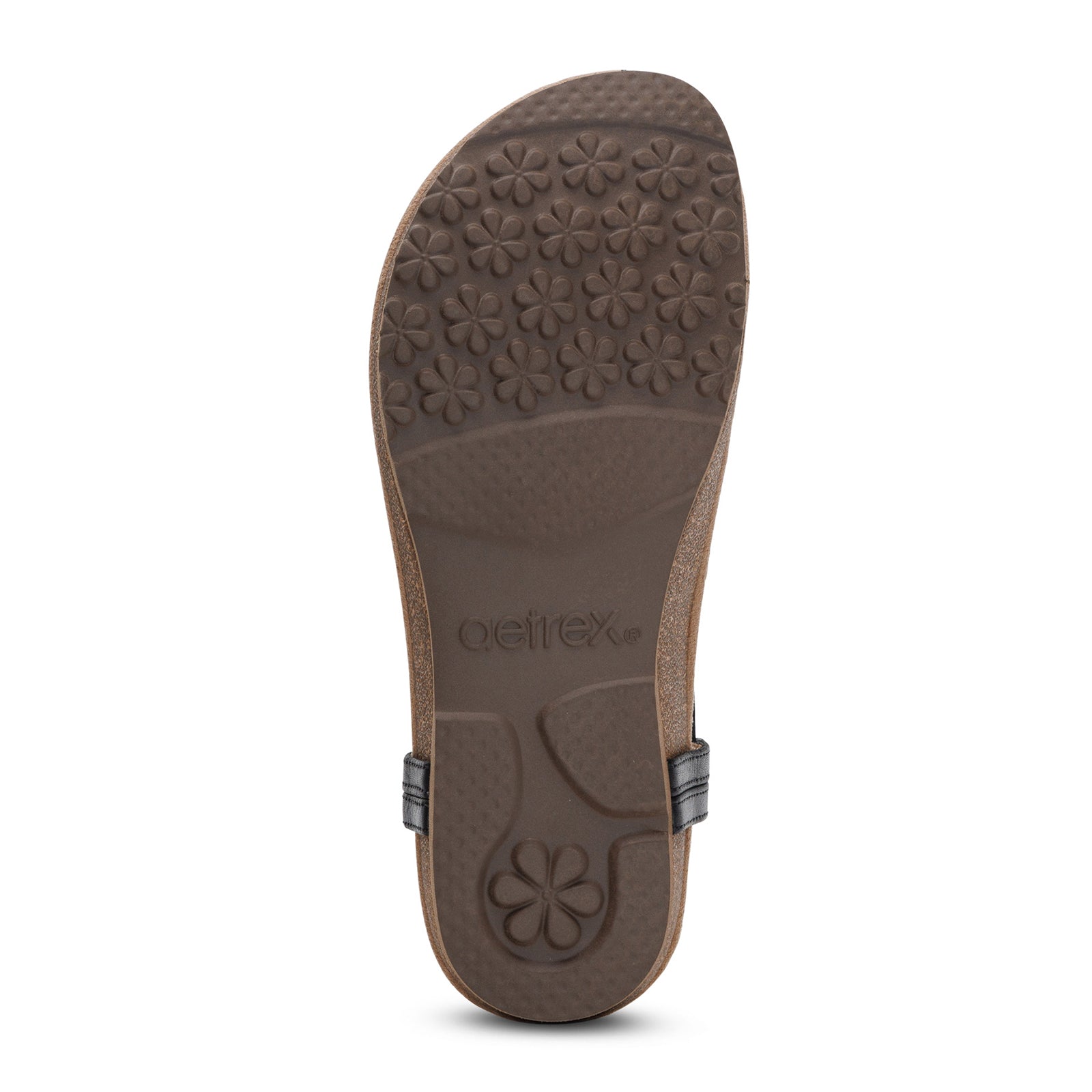 Aetrex Evelyn Backstrap Sandal (Women) - Black