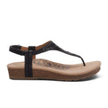Aetrex Evelyn Backstrap Sandal (Women) - Black