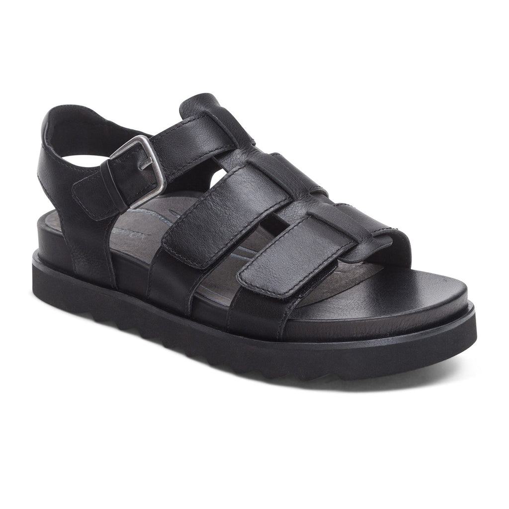 Aetrex Romy Backstrap Sandal (Women) - Black