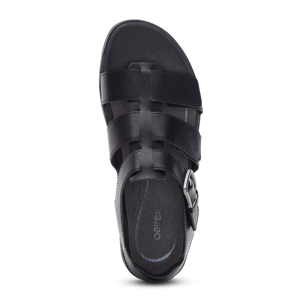 Aetrex Romy Backstrap Sandal (Women) - Black